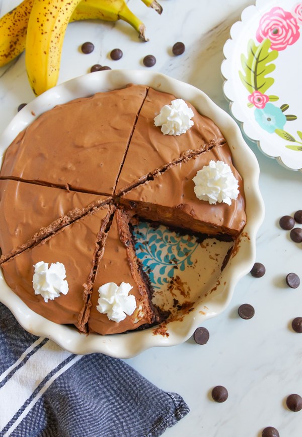 Chocolate banana cream pie