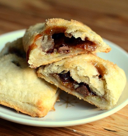 Chocolate banana hand pies