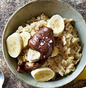 Chocolate banana oatmeal