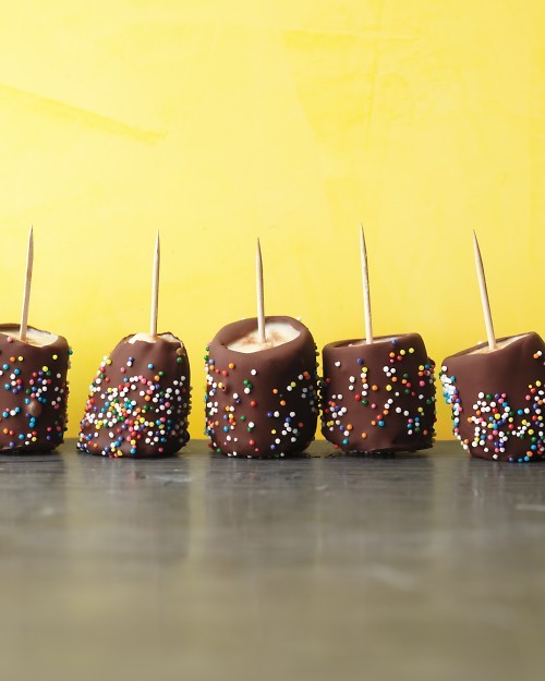 Chocolate banana pops