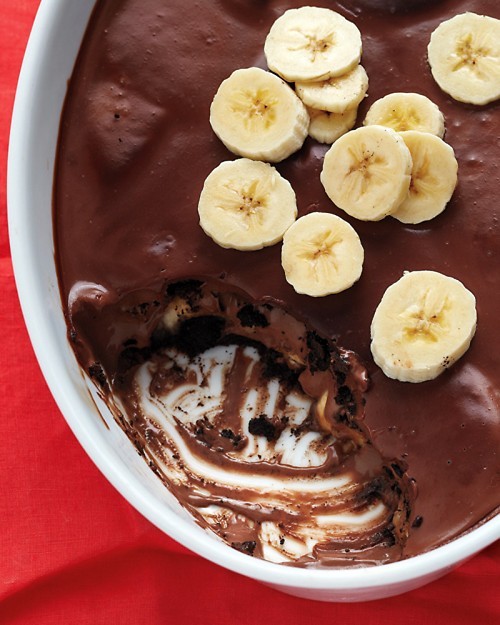 Chocolate-banana pudding