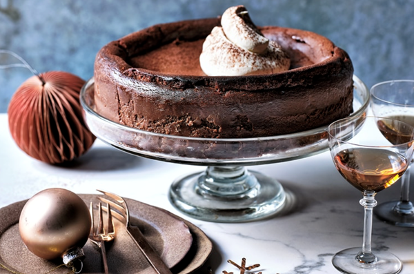 Chocolate Basque cheesecake (on a theme by Santiago Rivera of La Viña)