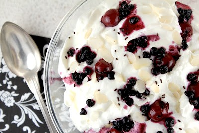 Chocolate berry rum trifle