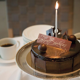 Chocolate birthday cake