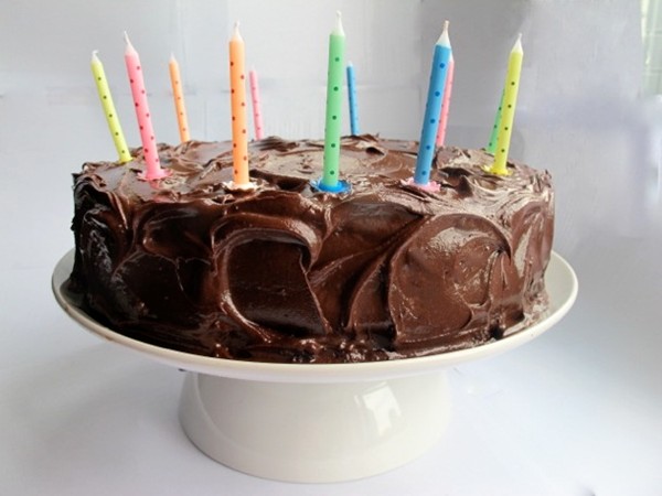 Chocolate birthday layer cake