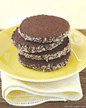 Chocolate-black pepper cookies