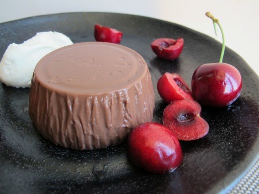 Chocolate blancmange