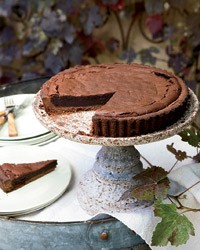 Chocolate-bourbon tart