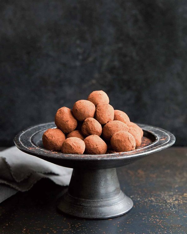Chocolate bourbon truffles