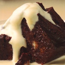 Chocolate bread and butter pudding