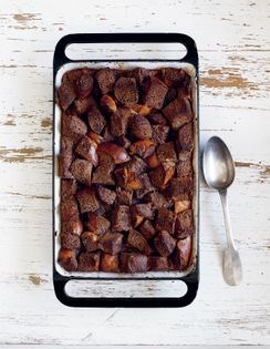 Chocolate bread pudding