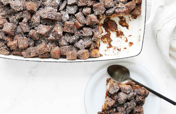 Chocolate bread pudding