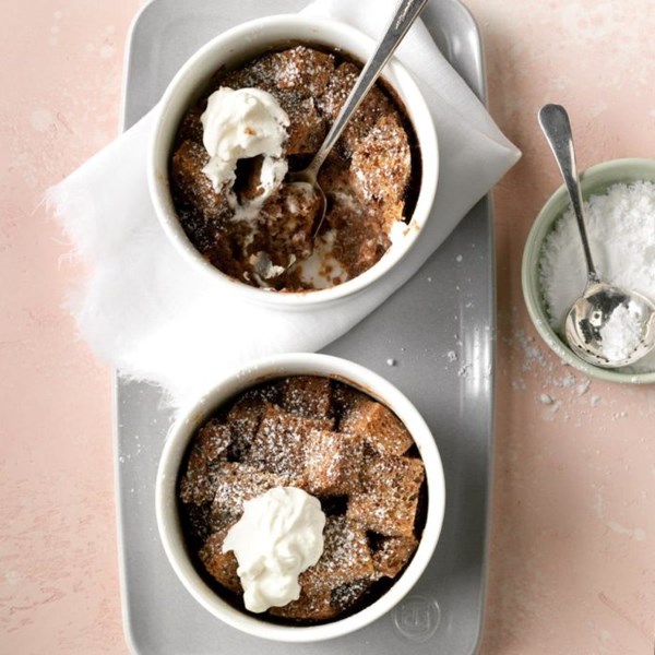 Chocolate bread pudding