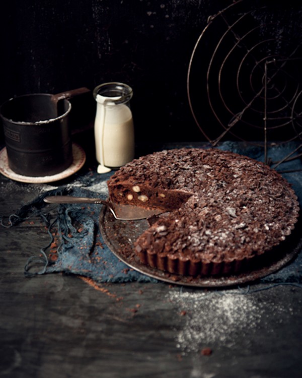Chocolate brownie pie