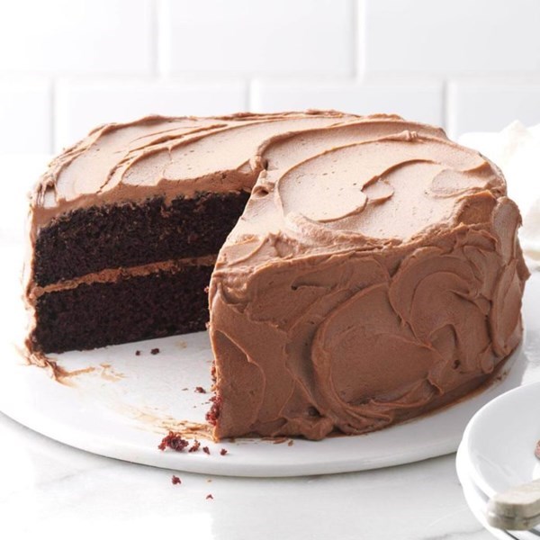 Chocolate cake with chocolate frosting 