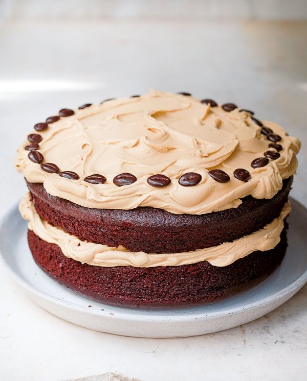 Chocolate cake with coffee buttercream