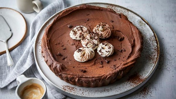 Chocolate cappuccino tart