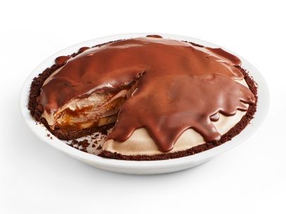 Chocolate-caramel banana ice cream pie
