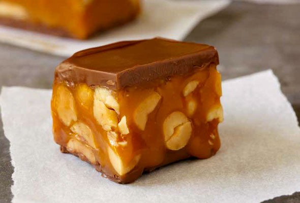 Chocolate caramel peanut bars