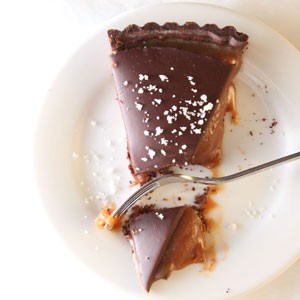 Chocolate caramel tart