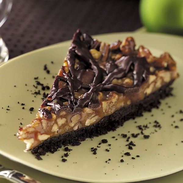 Chocolate caramel tart