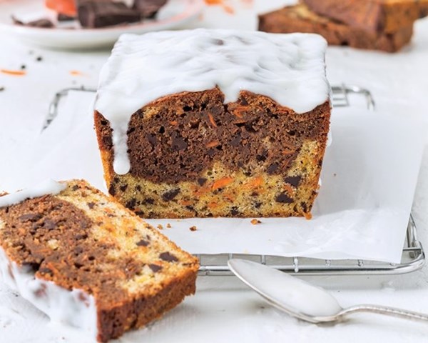 Chocolate carrot cake loaf