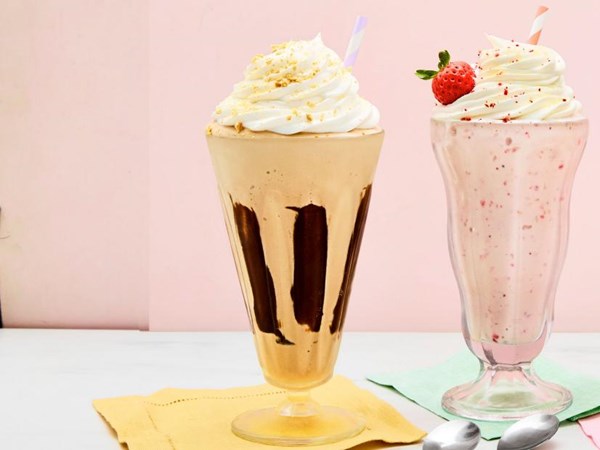 Chocolate cheesecake milkshake