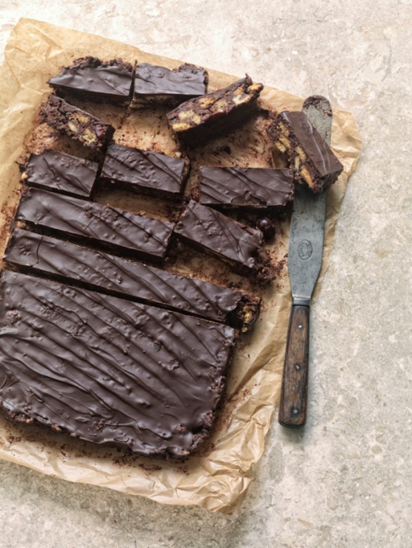 Chocolate, cherry and hidden grain fridge bars