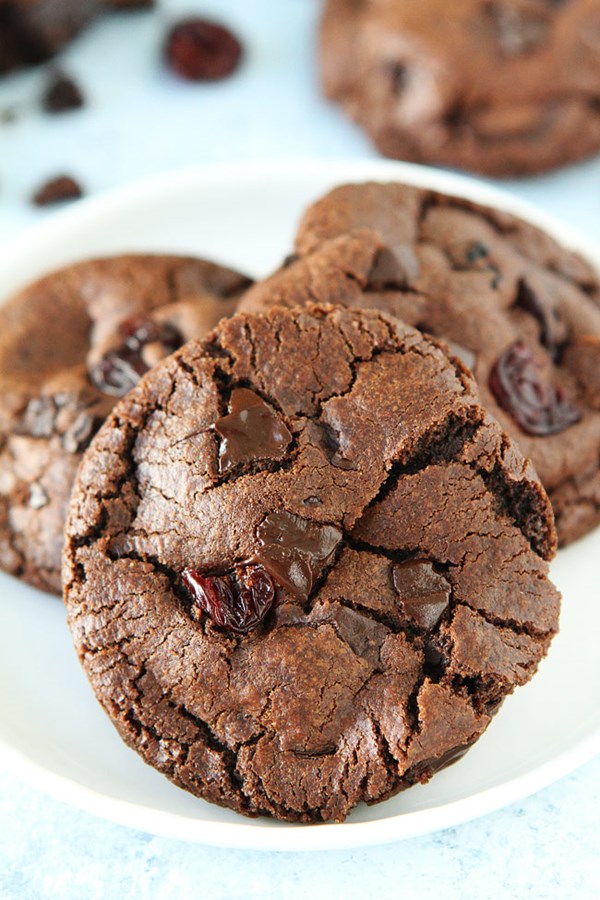 Chocolate cherry cookies