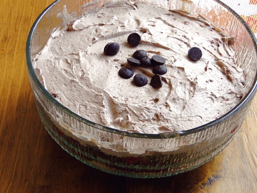Chocolate cherry fool