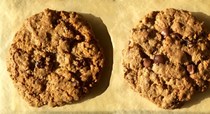 Chocolate-cherry oatmeal cookies