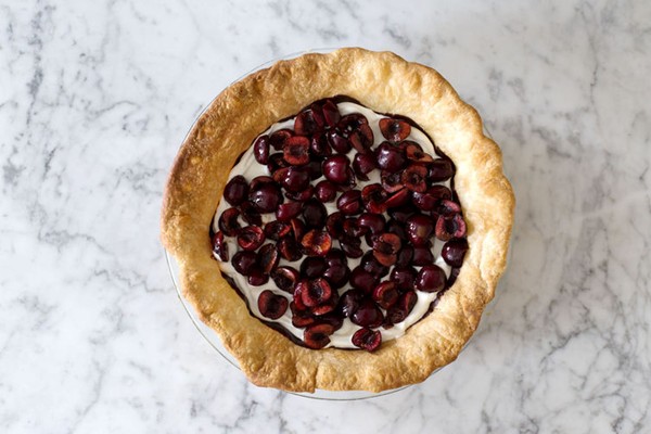 Chocolate cherry pie