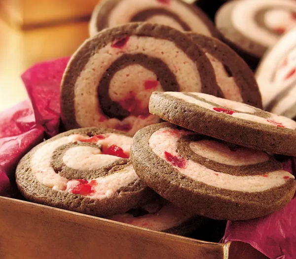 Chocolate-cherry pinwheels