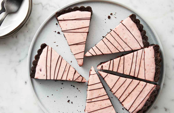 Chocolate cherry tart
