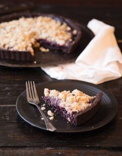 Chocolate cherry tart