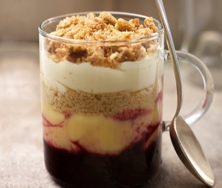 Chocolate cherry trifle