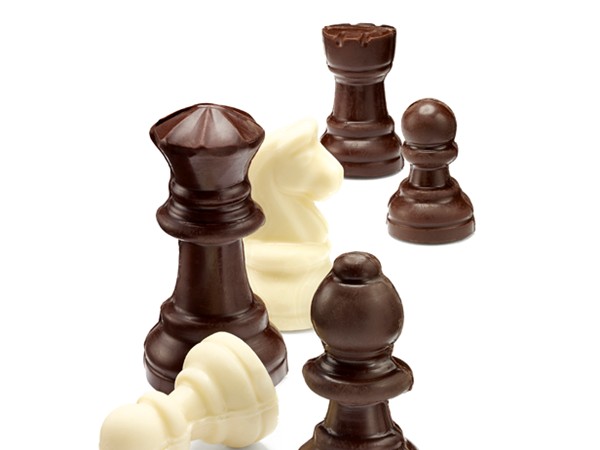 Chocolate chess pieces