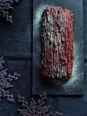 Chocolate chestnut log
