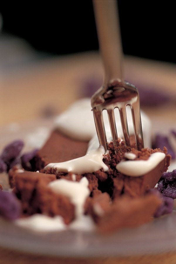Chocolate chestnut refrigerator cake