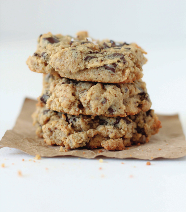 Chocolate chip + sea salt cookies