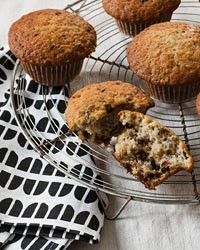 Chocolate chip and banana muffins