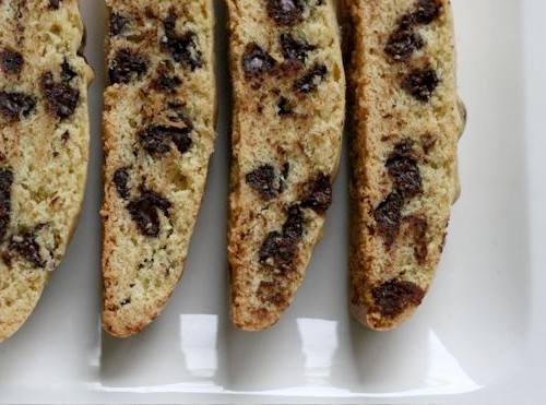 Chocolate chip biscotti