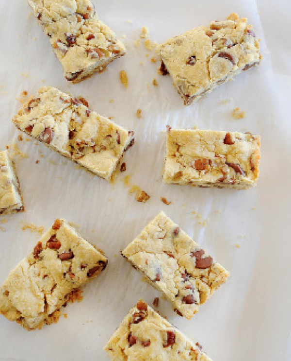 Chocolate chip-butterscotch bars