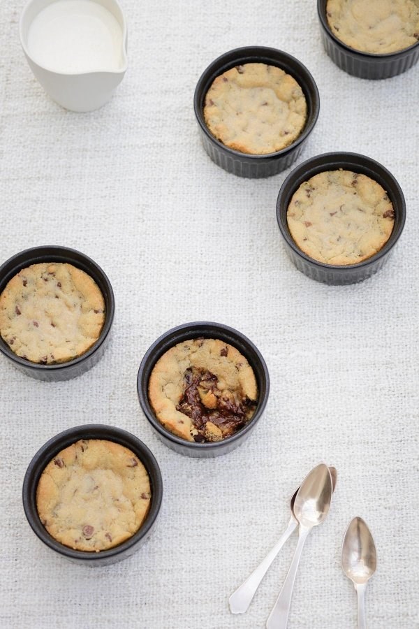 Chocolate chip cookie dough pots