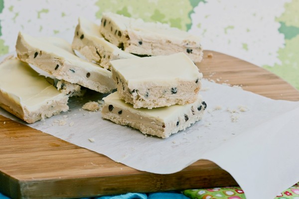 Chocolate chip cookie dough shortbread