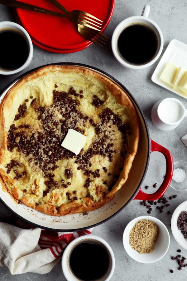 Chocolate chip cookie Dutch baby