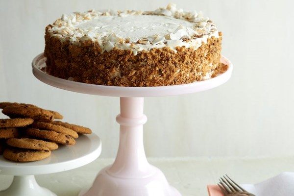 Chocolate chip cookie icebox cake
