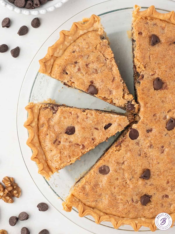 Chocolate chip cookie pie