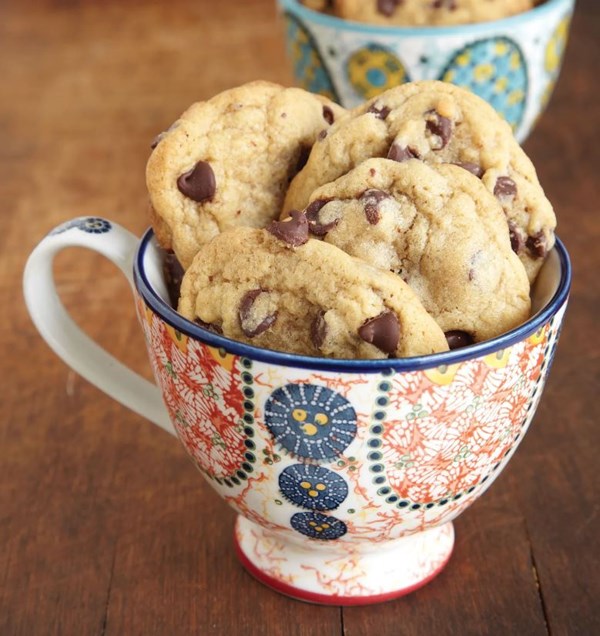 Chocolate chip cookies with bittersweet chips