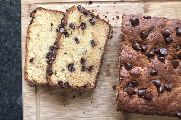 Chocolate chip muffin loaf cake
